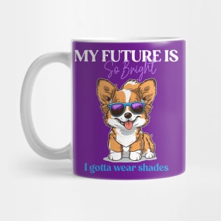 Corgi lover - Corgi glasses - Corgi quote v1 black Mug